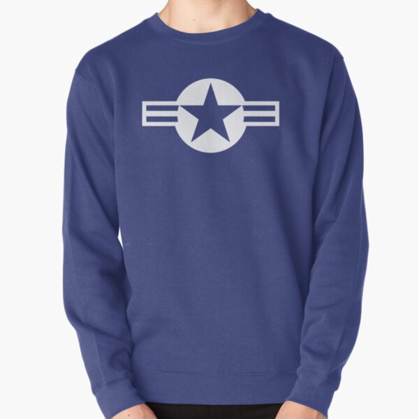 Low Visibility White Roundel of the United States Air Force Pullover Sweatshirt