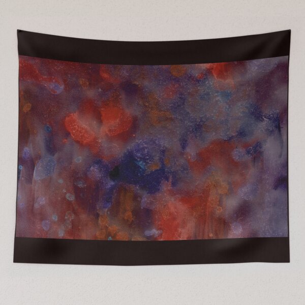 Item preview, multicolor abstraction watercolor wavves splash designed and sold by NikaAstra.