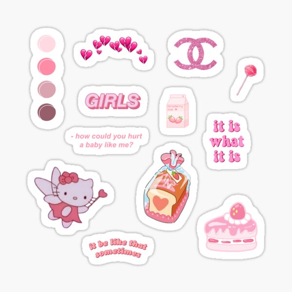 Cute Funny Pink Aesthetic Sticker For Sale By Gminforever5 Redbubble 4818