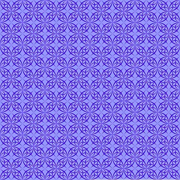 Artwork thumbnail, Blue geometric Pattern by RueChiedza