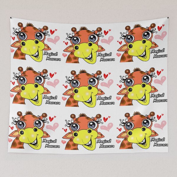 Item preview, Cute Giraffe-  magical mascara  designed and sold by Shirley cute art .