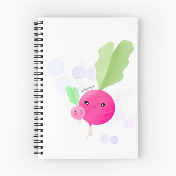 Item preview, Cute kawaii happy pink radishes Kirativibez designed and sold by KirativibeZ.