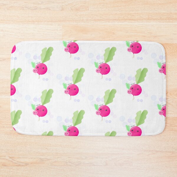 Item preview, Cute kawaii happy pink radishes Kirativibez designed and sold by KirativibeZ.