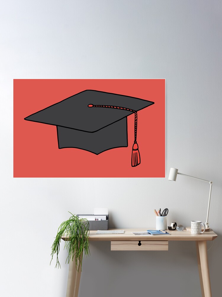 Graduation Cap (Red)