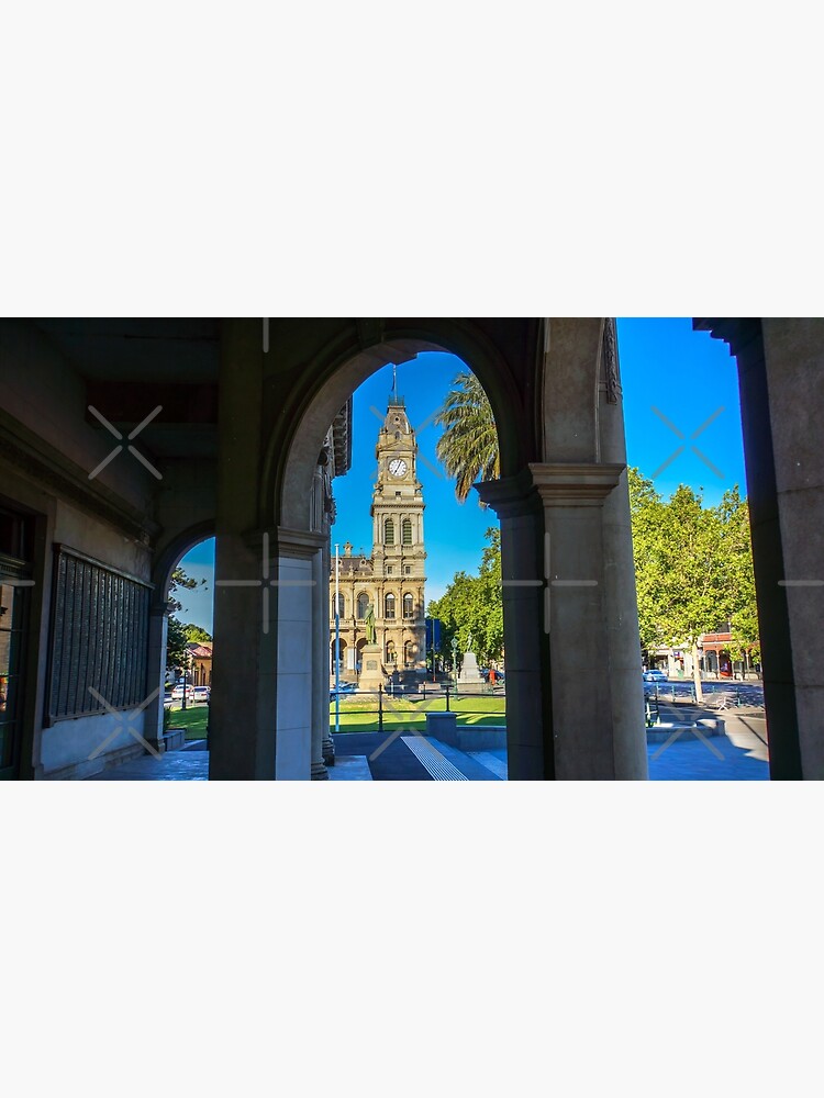 "Framing the Old Town Hall Bendigo, Victoria" Poster for Sale by