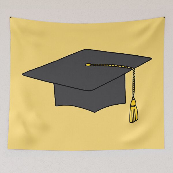 Item preview, Golden Yellow Tassel Graduation Cap designed and sold by murialbezanson.