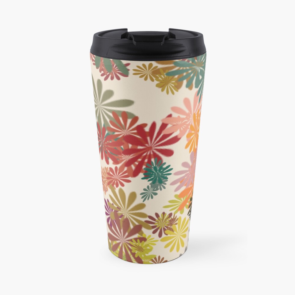 Winter Flower Travel Mug