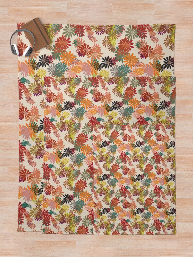 Alternate view of Winter Flower Throw Blanket