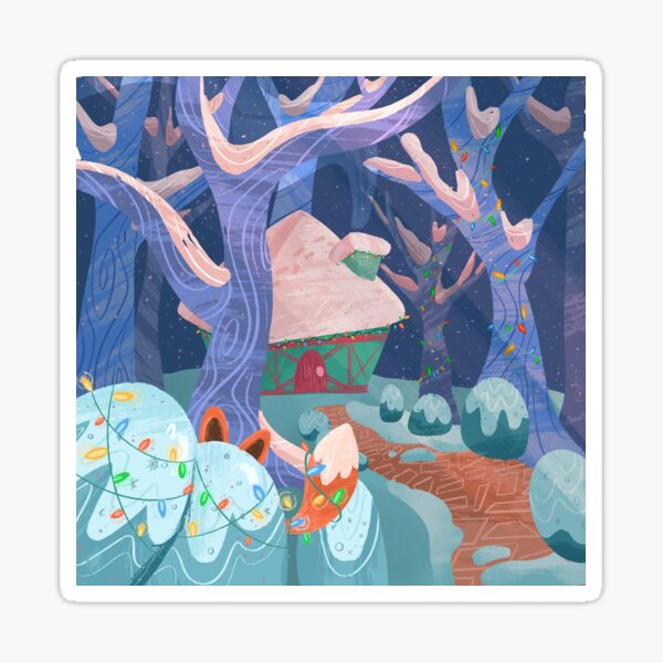 Winter Fox Sticker