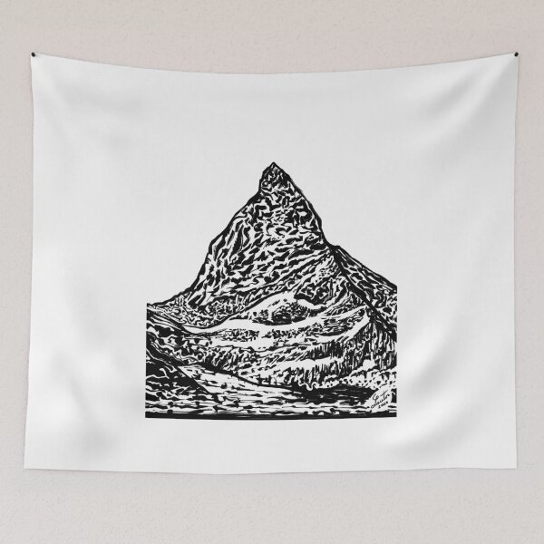 Item preview, MATTERHORN - ink painting.1 designed and sold by lautir.