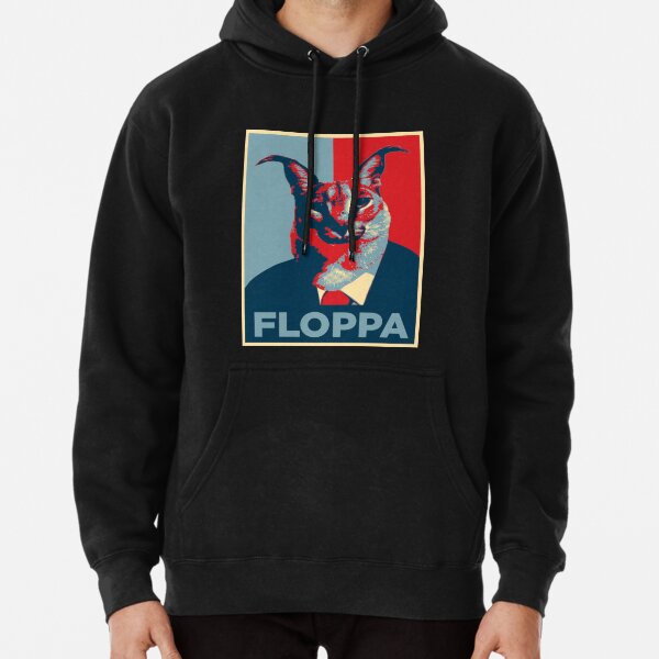 Big Floppa Obama Pullover Hoodie