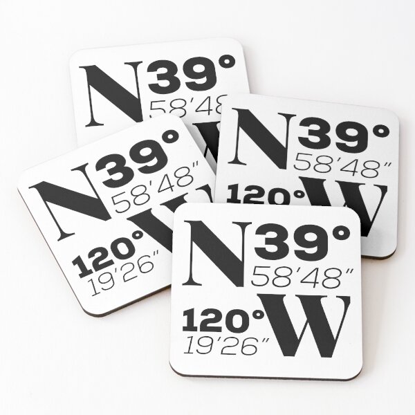 Item preview, Lake Tahoe Coordinates designed and sold by HalpinDesign.