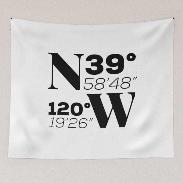 Item preview, Lake Tahoe Coordinates designed and sold by HalpinDesign.