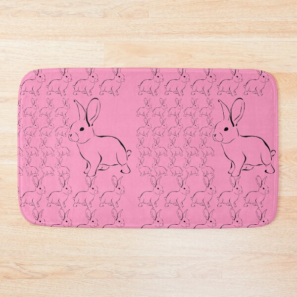 Item preview, Rose Pink Bunny Rabbits  designed and sold by YollieBeeArt.