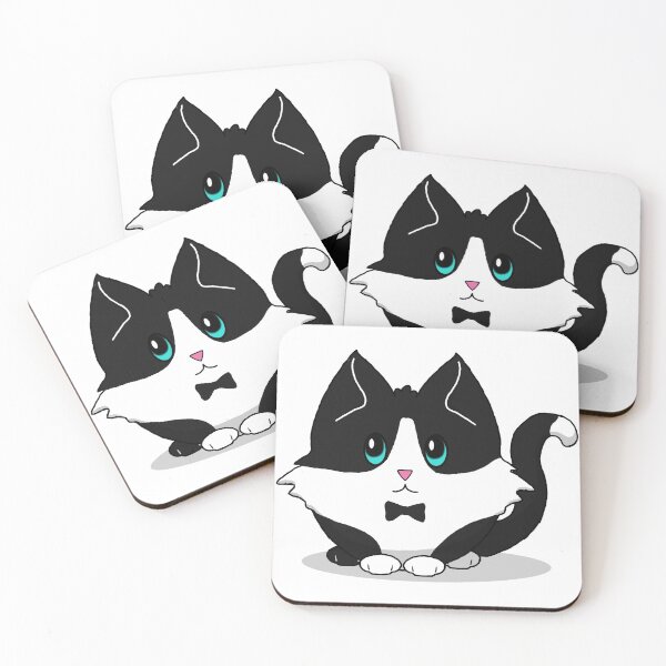 Item preview, Cute n Fluffy - Tuxedo Kitty designed and sold by Katrina Montgomery.