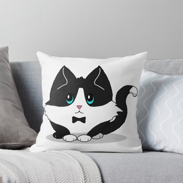 Item preview, Cute n Fluffy - Tuxedo Kitty designed and sold by Katrina Montgomery.