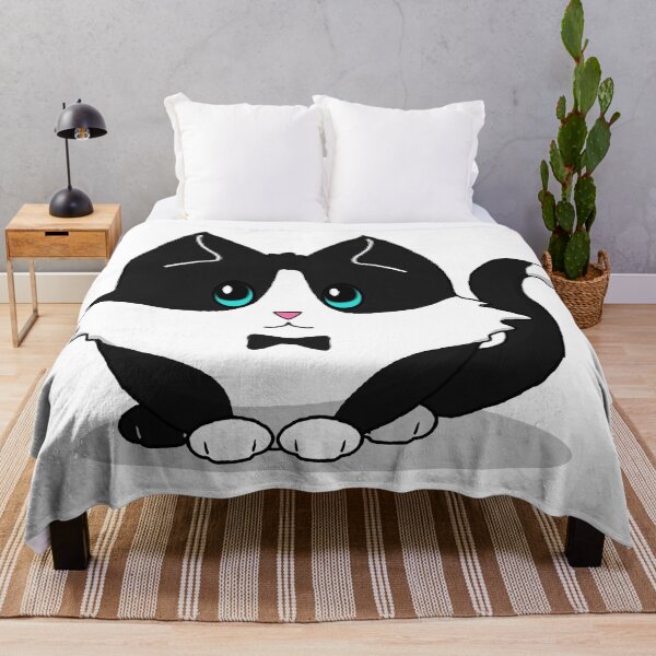 Item preview, Cute n Fluffy - Tuxedo Kitty designed and sold by Katrina Montgomery.