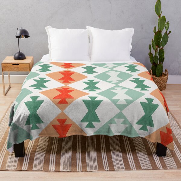 Item preview, Azerbaijan Pattern – Mint & Coral designed and sold by Cat Coquillette.
