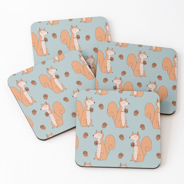 Item preview, Cute squirrel with acorn pattern and sticker pack designed and sold by JokeGysen.