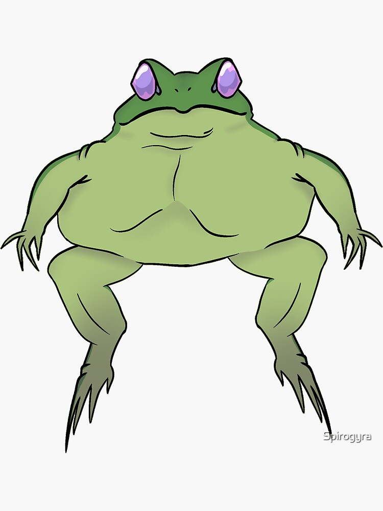 "Big Frog" Sticker by Spirogyra Redbubble