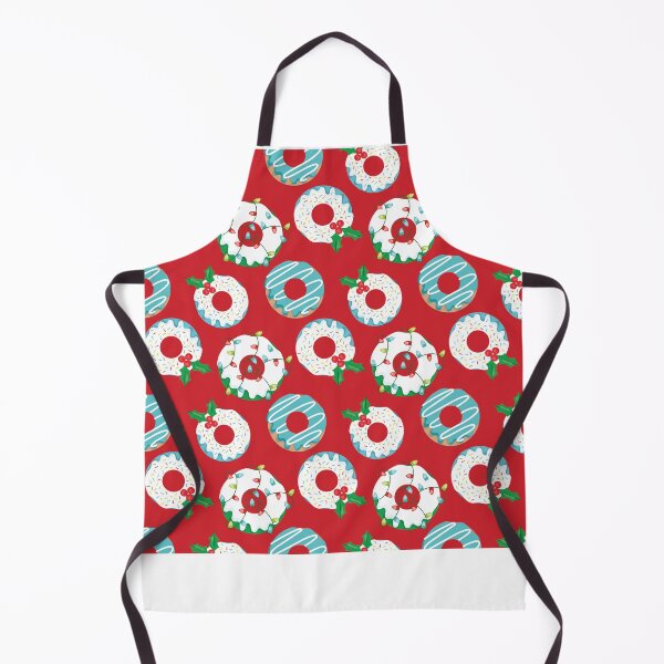 Aperçu de l'œuvre Bonbons de Noël fond rouge créée et vendue par polkadotstshirt.