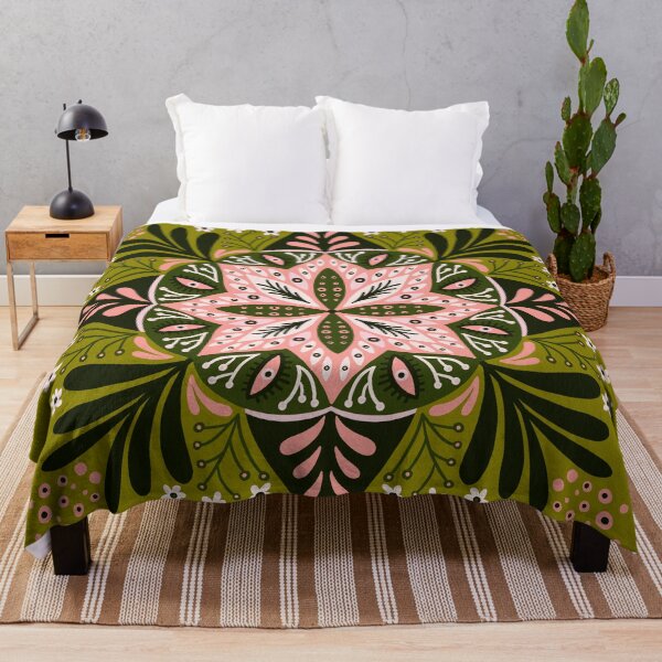 Item preview, Sprouting Mandala – Sage & Pink designed and sold by Cat Coquillette.