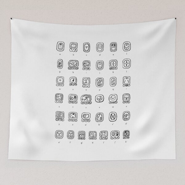 Item preview, Mayan Hieroglyphs Alphabet Translation Guide designed and sold by yisela.