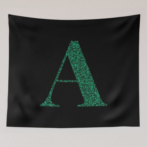Item preview, Letter A Emerald Dark Green Glitter Effect Alphabet designed and sold by Sour Soul.