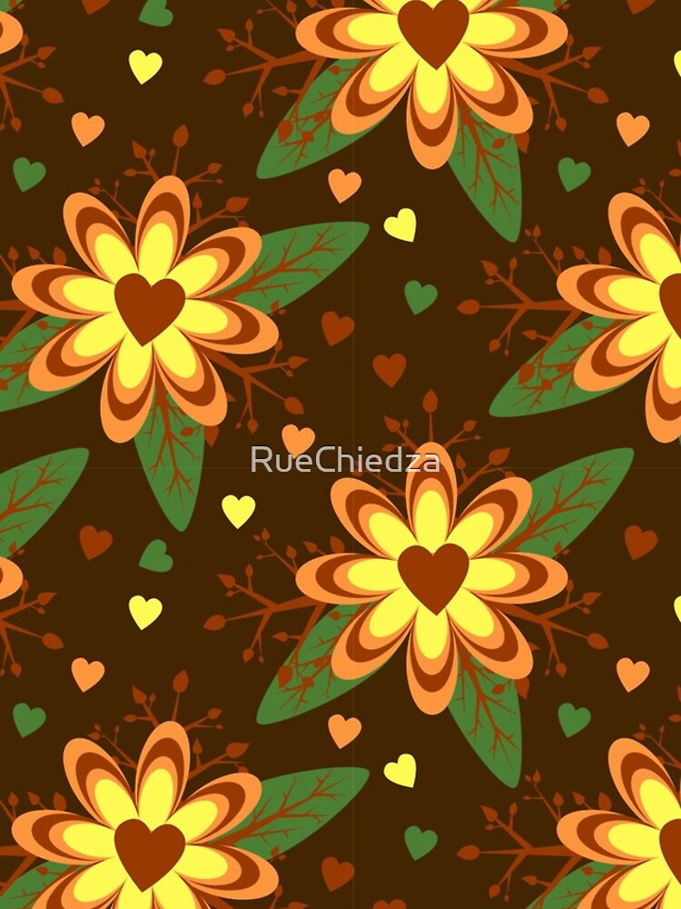 Thumbnail 4 of 4, iPhone Case, Brown Floral Pattern designed and sold by RueChiedza.
