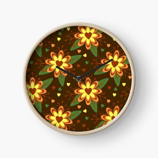 Item preview, Brown Floral Pattern designed and sold by RueChiedza.