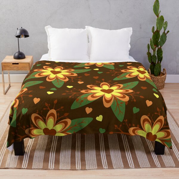 Item preview, Brown Floral Pattern designed and sold by RueChiedza.