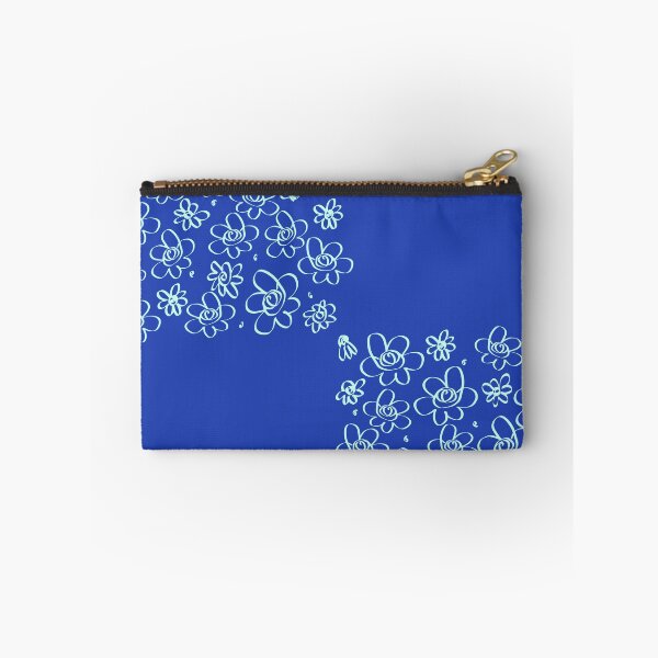 Item preview, Blue Linguine Floral Checks designed and sold by foft.