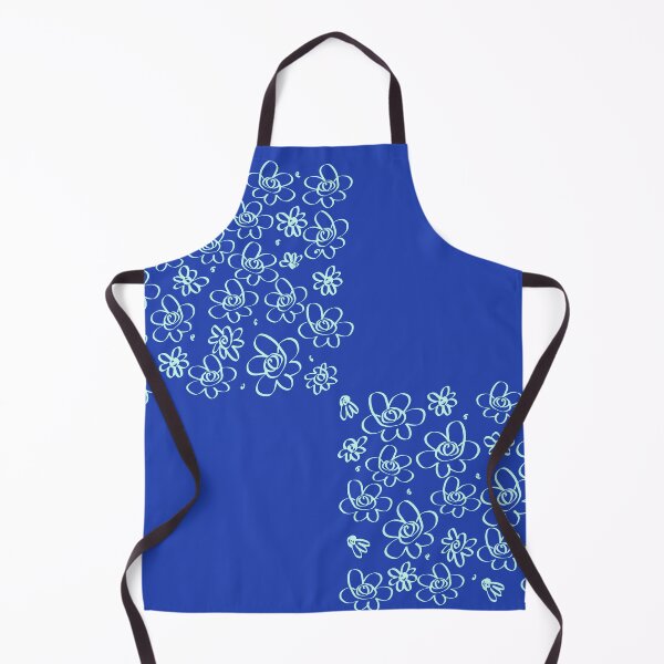 Item preview, Blue Linguine Floral Checks designed and sold by foft.