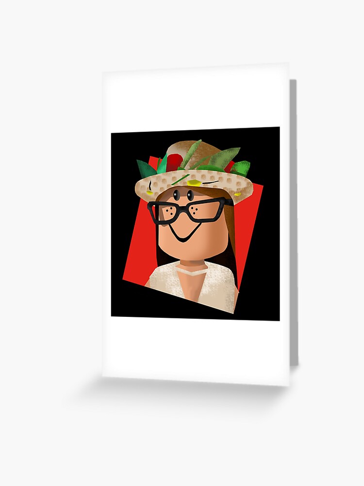 Roblox Girl Greeting Card By Zest Art Redbubble - game roblox cards alpha roblox
