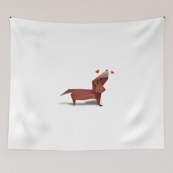 Item preview, Dachshund Puppy Origami Design designed and sold by MALLANG.