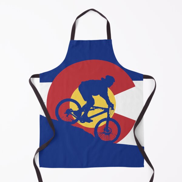 Item preview, Mountain Biking Colorado Flag designed and sold by CoolCarVideos.