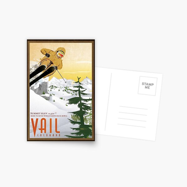 Item preview, Retro Vail Colorado Print designed and sold by franniesmithh.