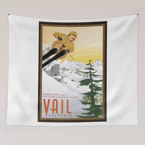 Item preview, Retro Vail Colorado Print designed and sold by franniesmithh.