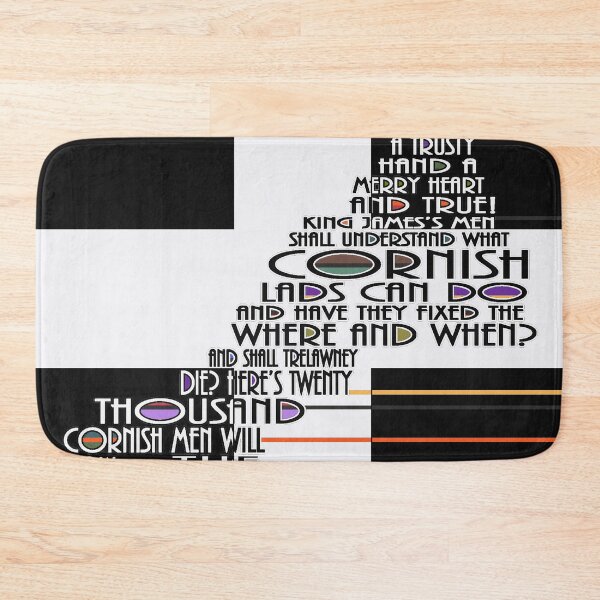 Item preview, Map of Cornwall with Cornish Anthem - Trelawney designed and sold by colemanco.