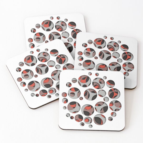 Item preview, Multicolor layers inside realistic round holes designed and sold by acidmit.