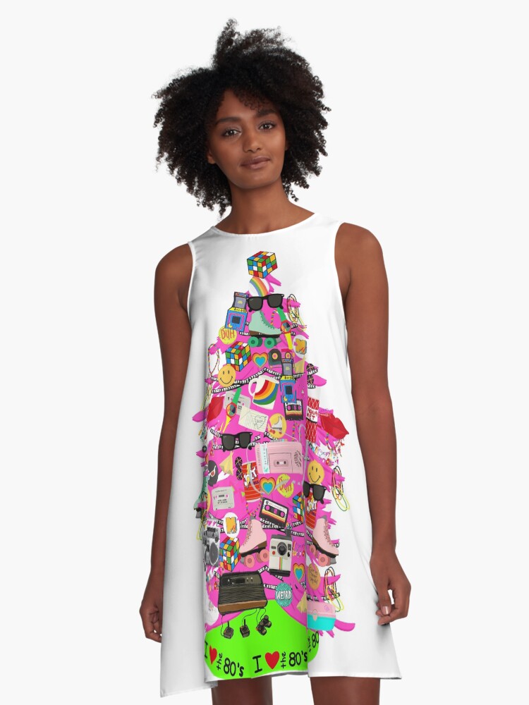 Christmas tree shop print dress