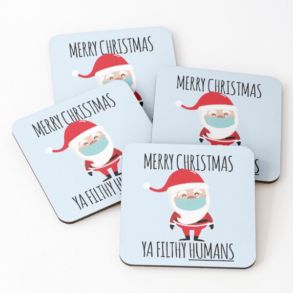 Item preview, Merry Christmas Ya Filthy Humans Funny Christmas 2020 designed and sold by CrystalCrush.