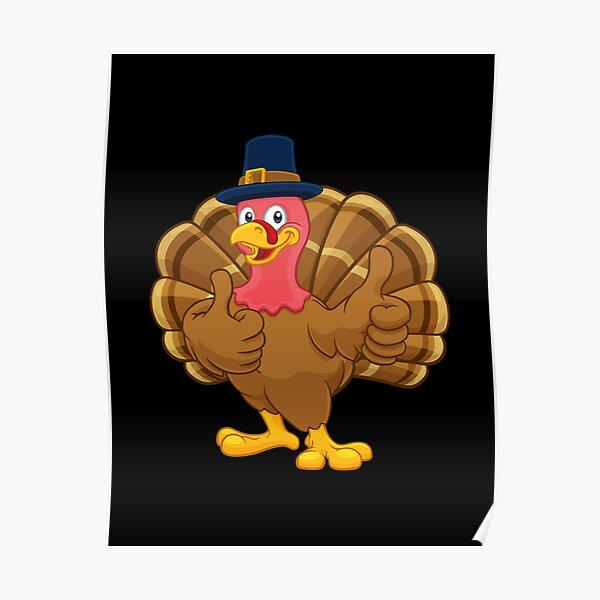 Funny Thanksgiving Big Chicken It'll Be Fun Turkey Cartoon