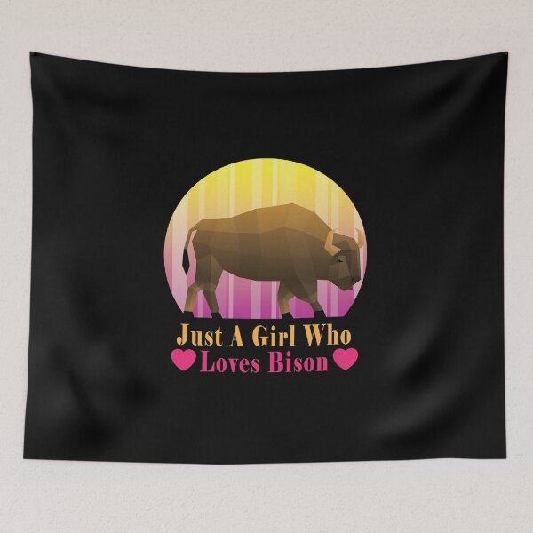 Item preview,  just a girl who loves bison gift for her designed and sold by Monchid.