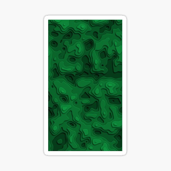 Green Jungle Sea Sticker