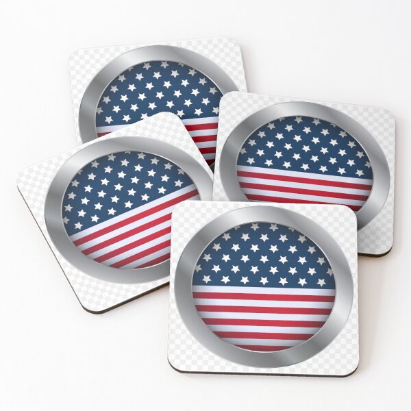Item preview, American Oval Flag Art designed and sold by malpastadeo.