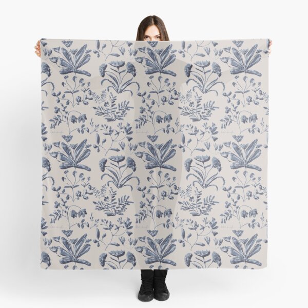Modern Toile - Navy Scarf