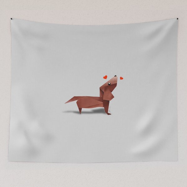 Item preview, Dachshund Puppy Origami Design designed and sold by MALLANG.