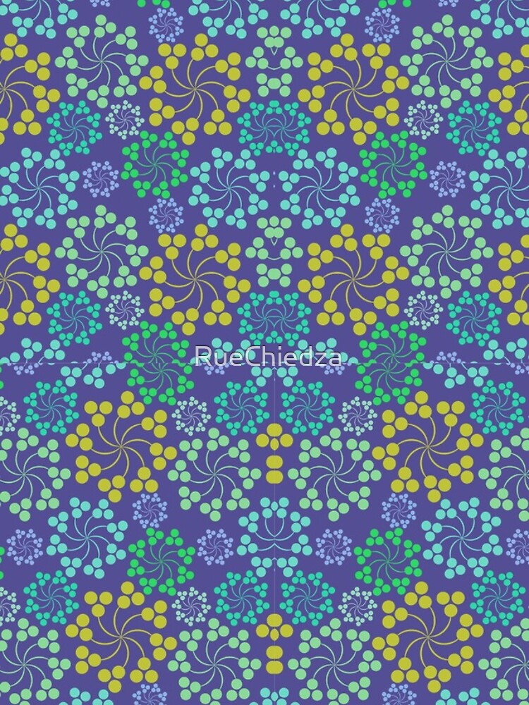 Thumbnail 4 of 4, iPhone Case, Blue Floral Pattern designed and sold by RueChiedza.
