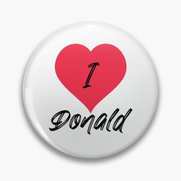 Item preview, I love Donald (Red & Black) designed and sold by elmerdante.